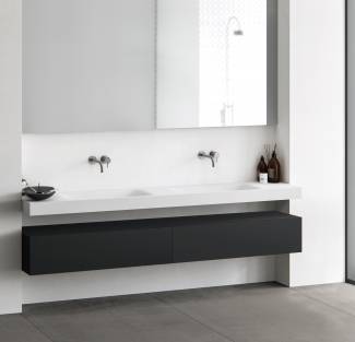 Contemporary bathroom styling by Baths by Clay | HIMACS