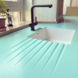 An Emerald Worktop In Hi Macs By Kitcaboose Kitchens Hi Macs